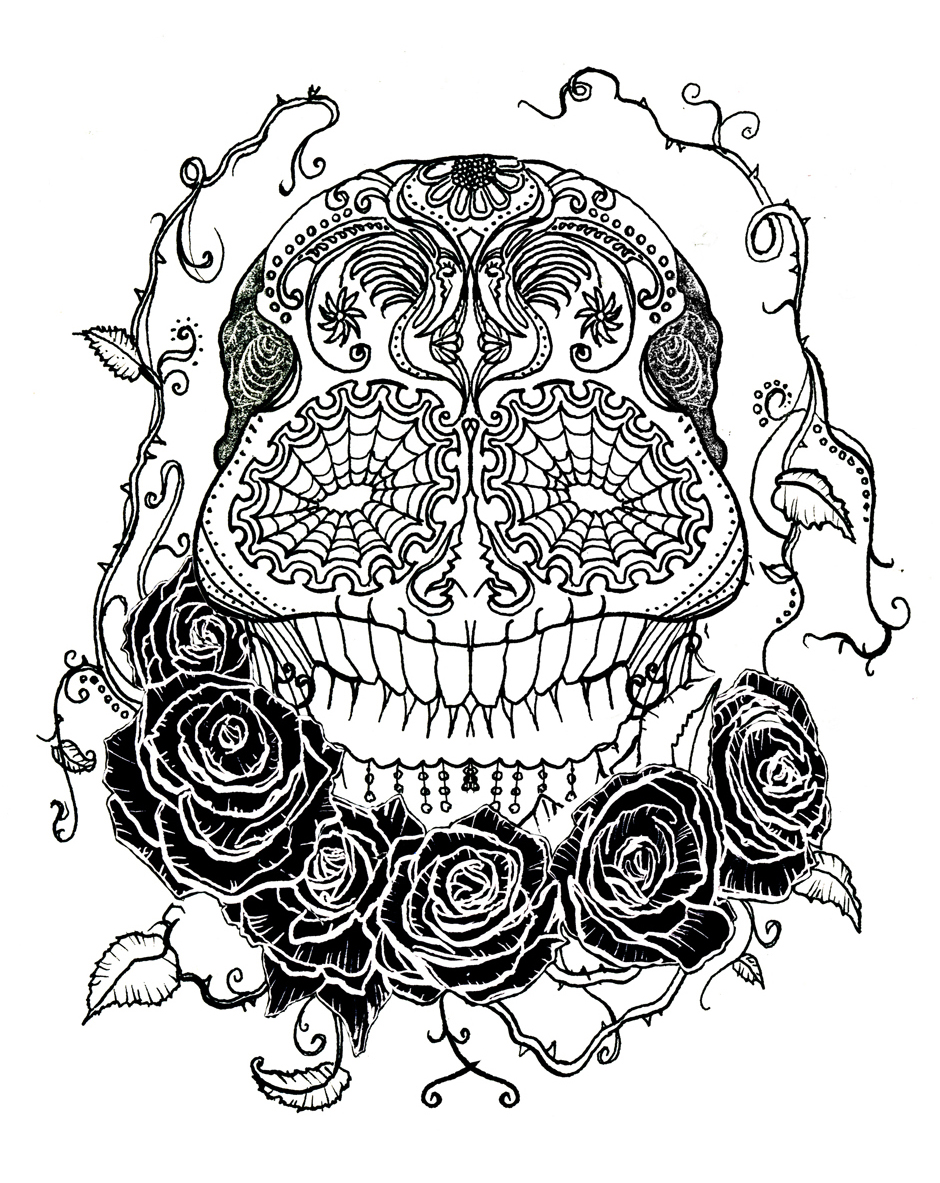 Free Skull Tattoo Designs To Print - ClipArt Best