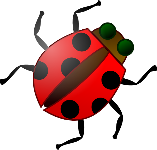 Sweet Red Bug Clip art - Animal - Download vector clip art online