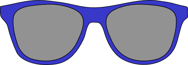 Blue Sunglasses Clip Art - vector clip art online ...