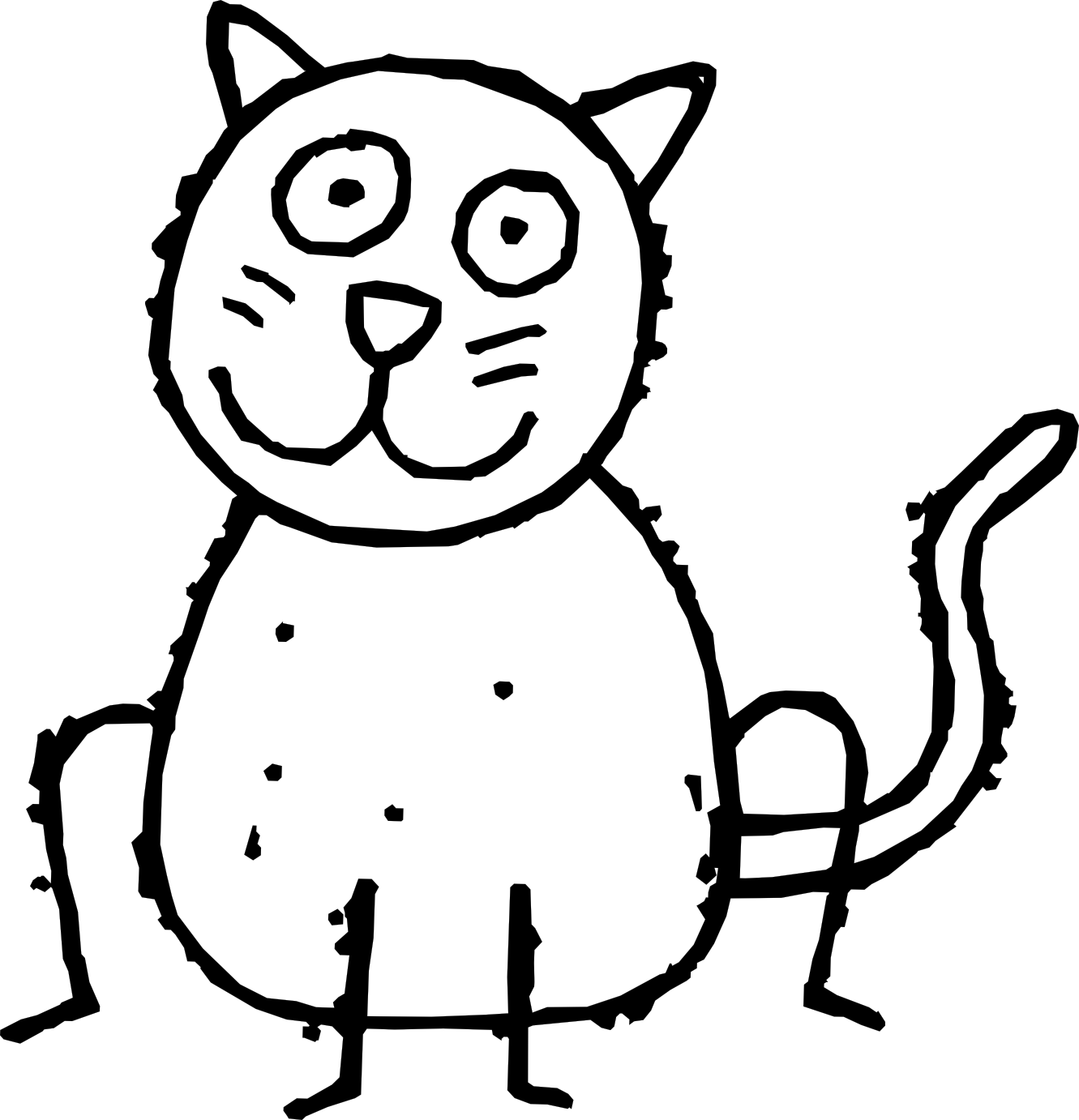 clipart cat outline - photo #47