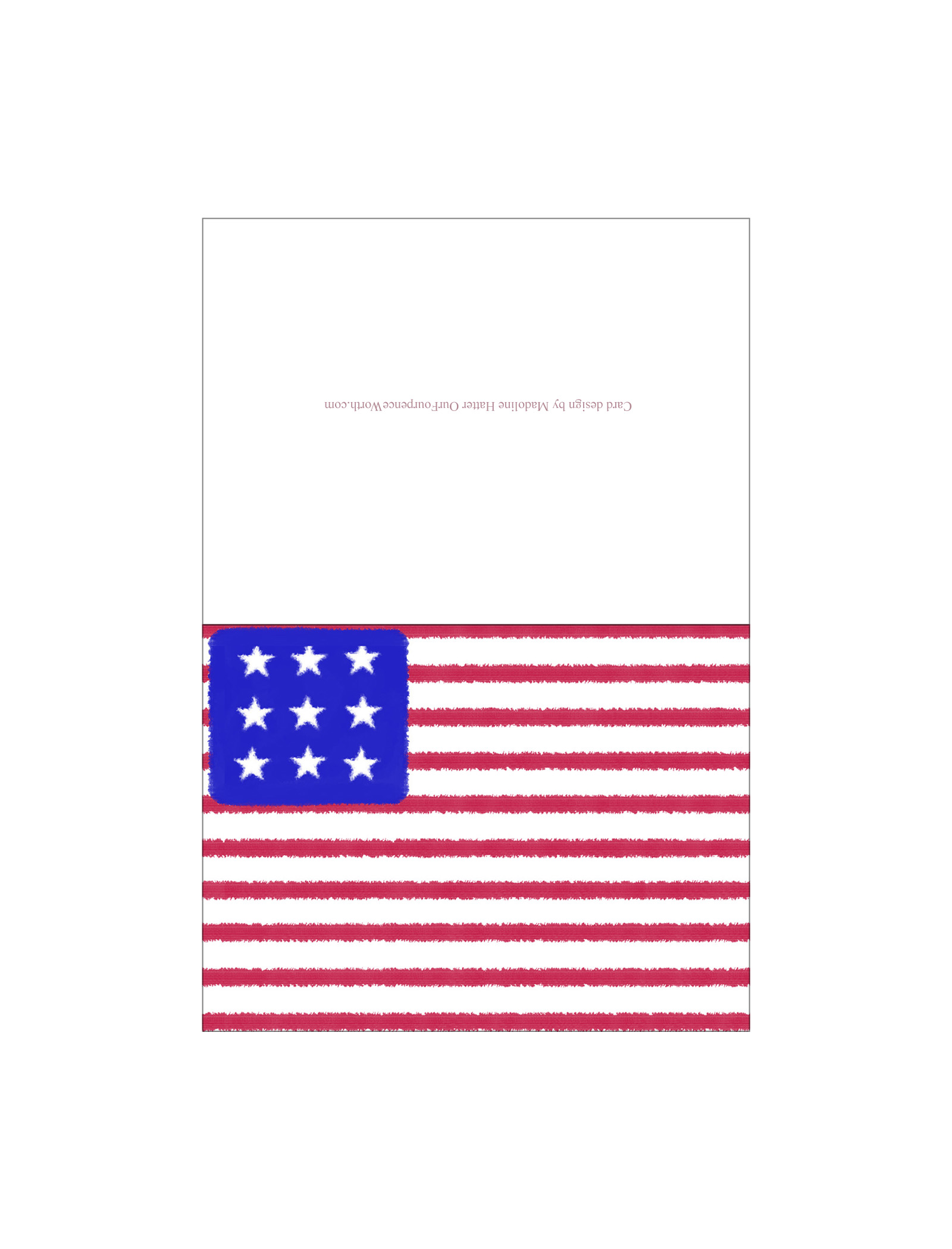 Free Printable Templates: Patriotic American Flag Miniature Gift ...