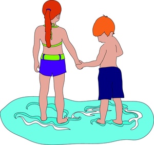 Family Clipart Image - Red Haired Boy and His Big Sister Holding ...