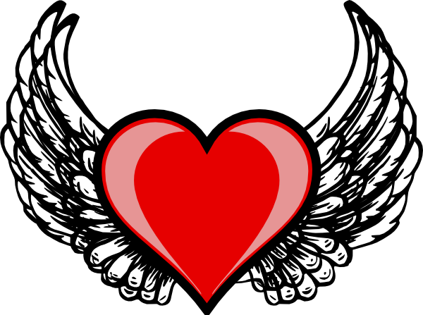 Heart Wing Logo Clip Art - vector clip art online ...