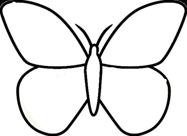 Easy Drawings For Kids Butterfly - ClipArt Best
