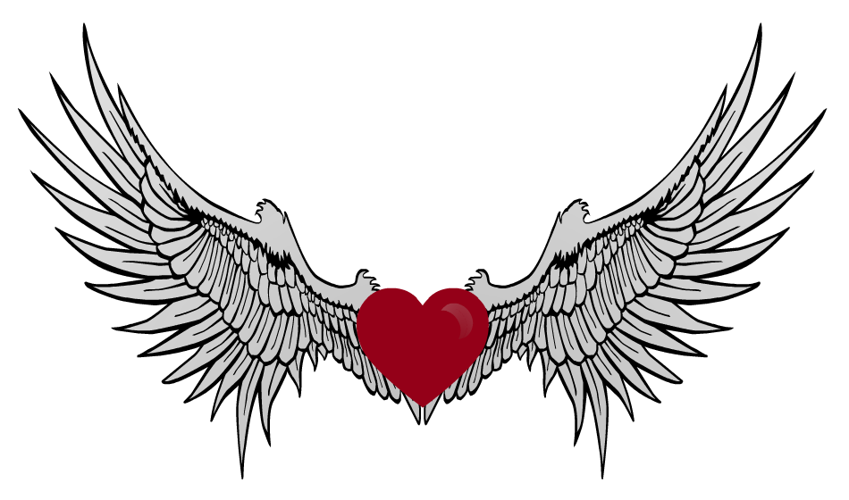 free clipart heart with wings - photo #19