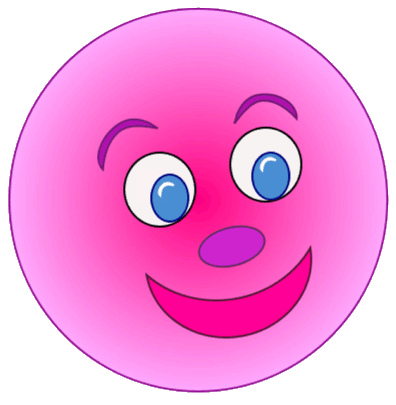 pink smiley face 1 lge 11cm | This clipart drawing has been … | Flickr