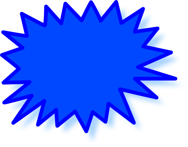 Blue Starburst Clipart