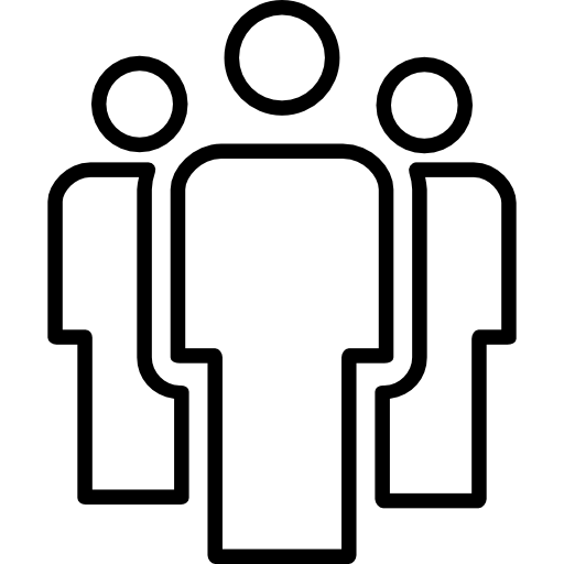 Group of people outline - Free people icons