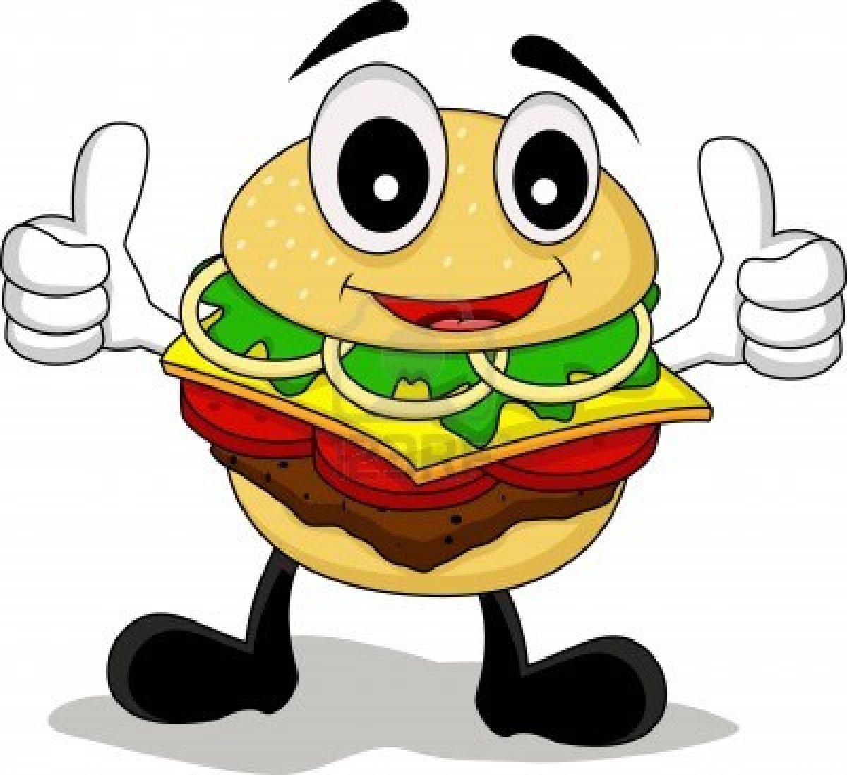 Hamburger Cartoon Clipart