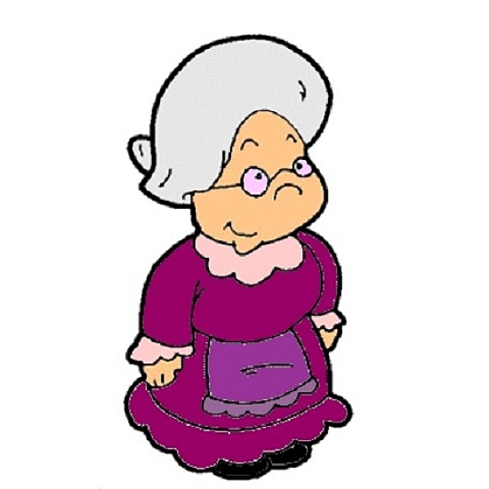 Cranky Old Lady Clipart