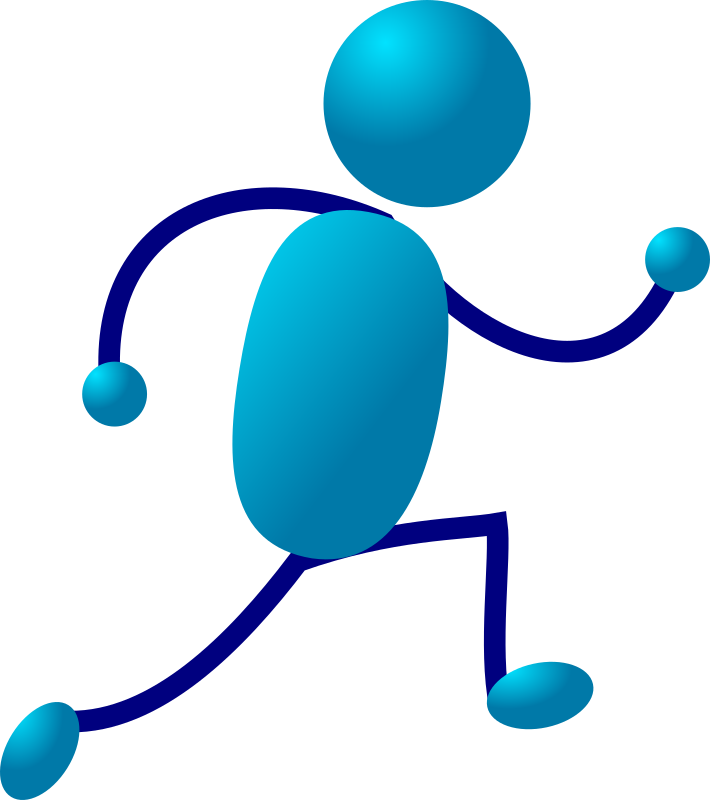 Uploader: nicubunu; Created: 2008-02-21 10:59:23; Description: Blue stick man figure illustrating various actions (par of the 