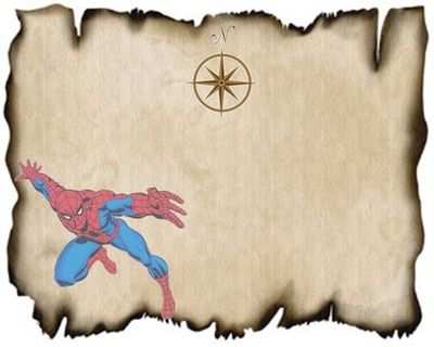 Spiderman Treasure Map Printable / nice signs - Juxtapost