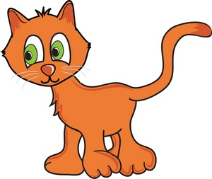 Curious Orange Cartoon Kitty Cat Smu | Free Images ...