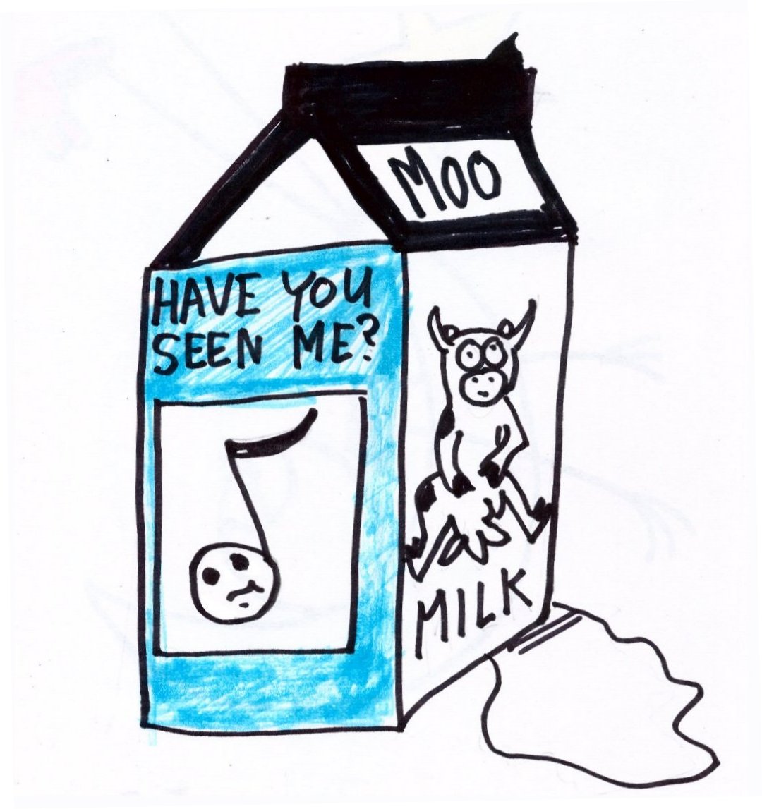 Missing Poster Template Milk Carton