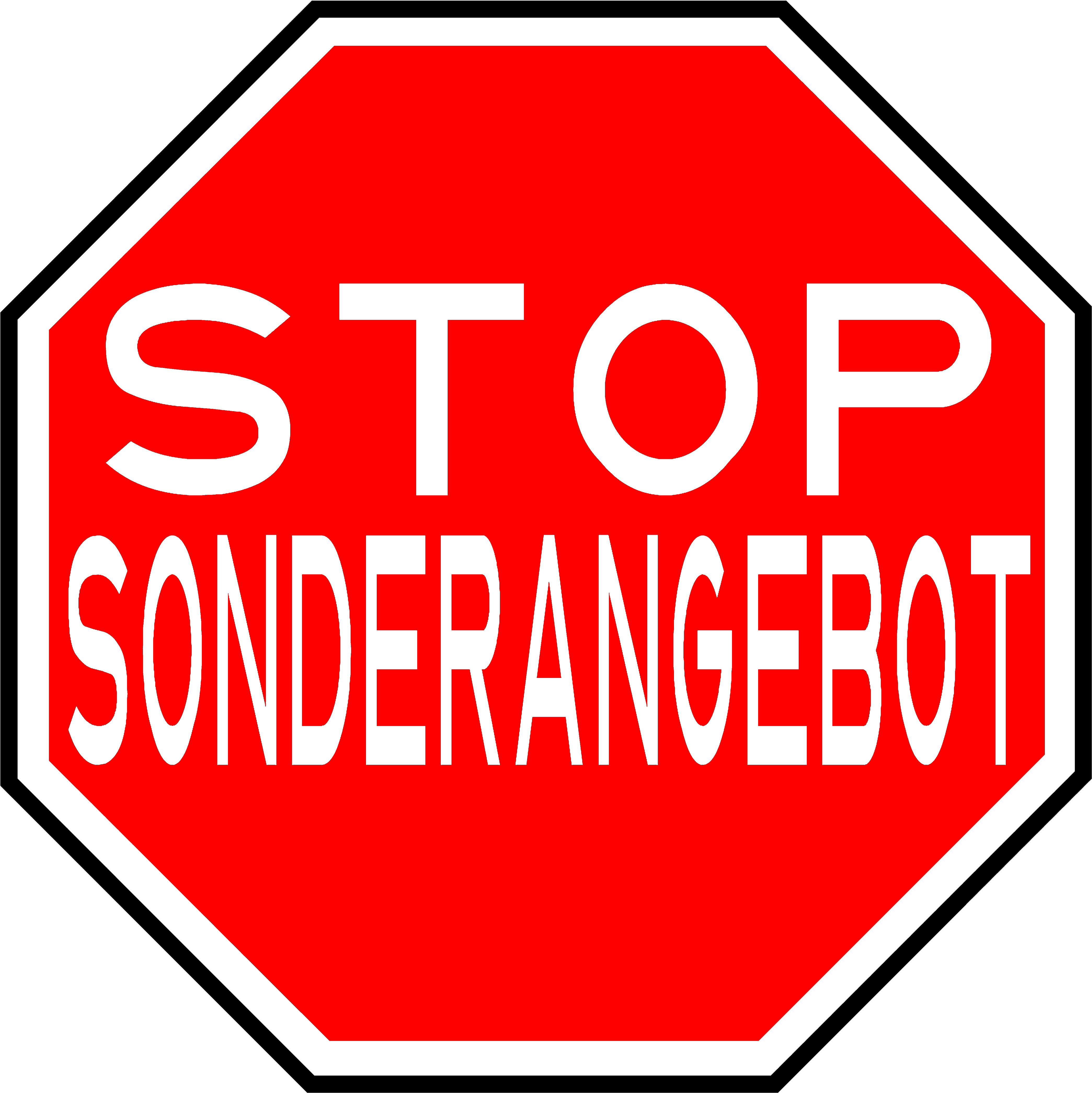 Stop Schild Stopp Halt Sonderangebot Download Herunterladen ...