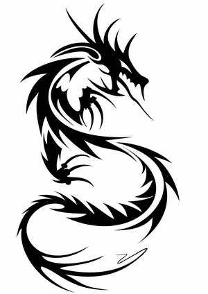 Simple Dragon Tattoo Designs - ClipArt Best