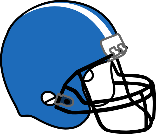 Blue Football Helmet Clipart - Free Clipart Images
