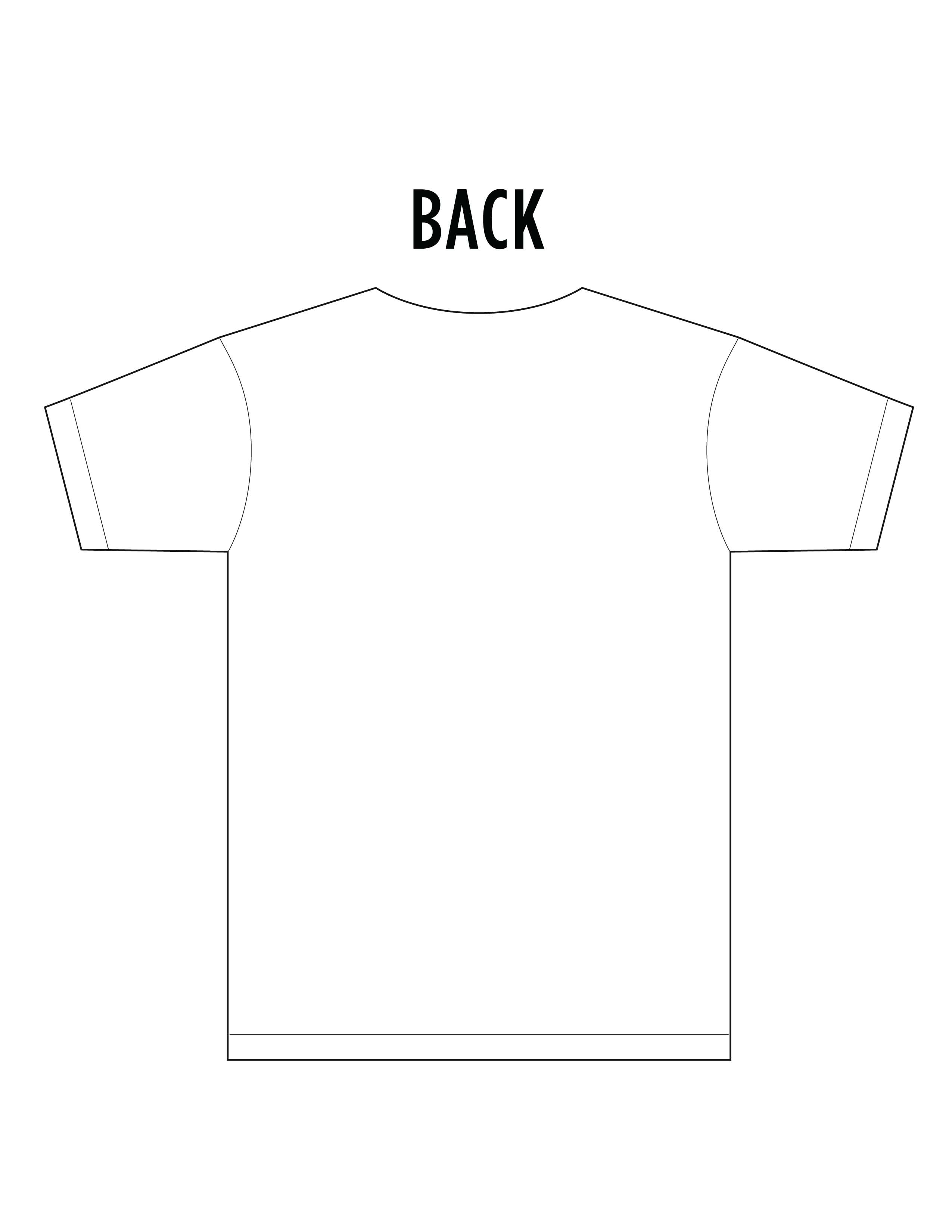 Shirt outline front | Modish style