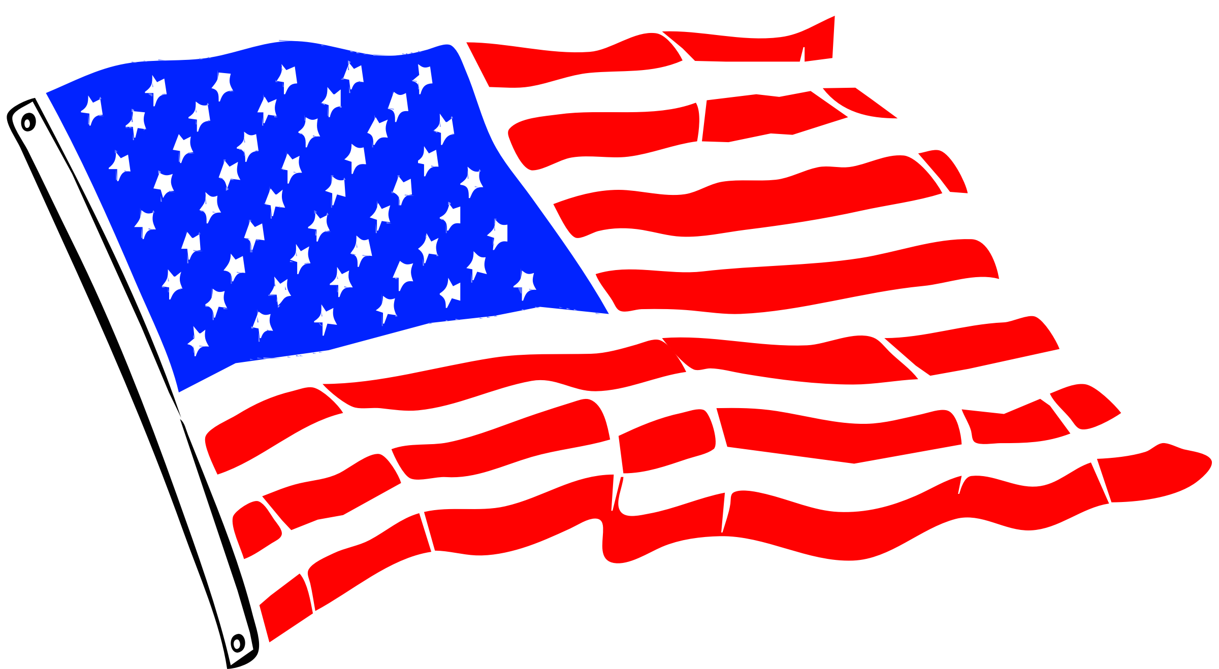 Clipart - USA Flag