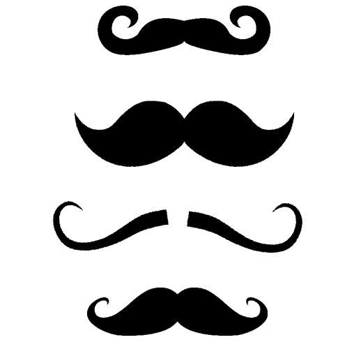 Mustache Template | Printable Photo ...