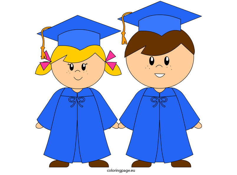 Kindergarten Graduation | Coloring Page