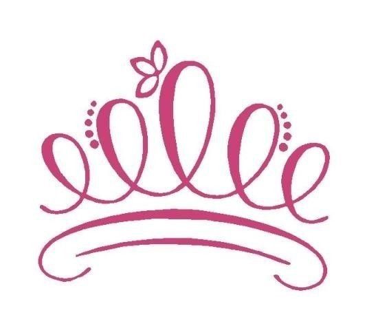 Tiara Princess Crown Embellishment Vinyl Decal