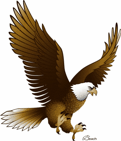Soaring Eagle Clipart Black And White - Free ...