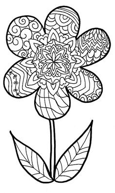 Coloring, Flower and Flower coloring pages