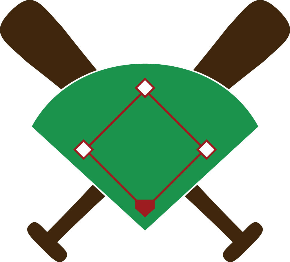 Baseball diamond clipart free