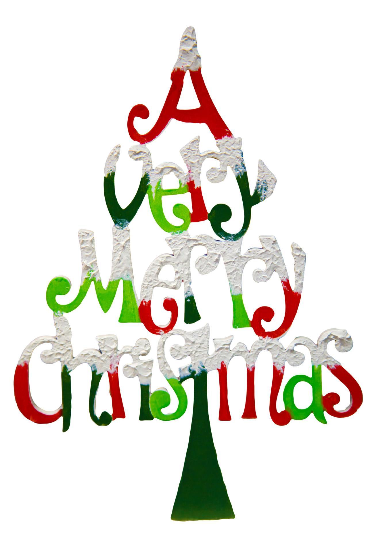 Merry Christmas Word Clipart