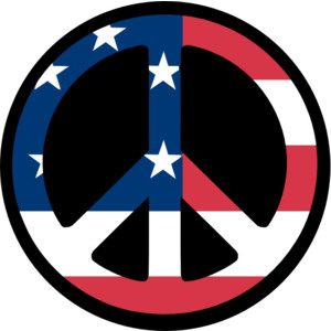 American Flag Peace Symbol Peace 2011 Clip Art SVG openclipa ...