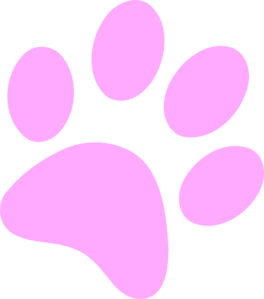 Small Pink Paw Clip Art - vector clip art online ...