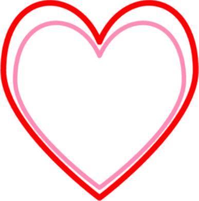 heart outline clip art | in design art and craft