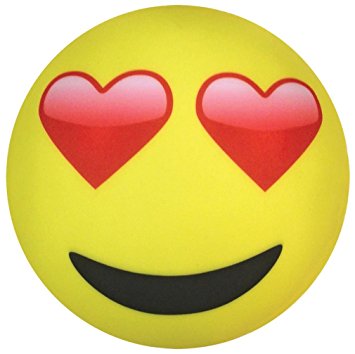 Amazon.com: iscream Love U Heart Eyes Valentine Emoji Microbead ...