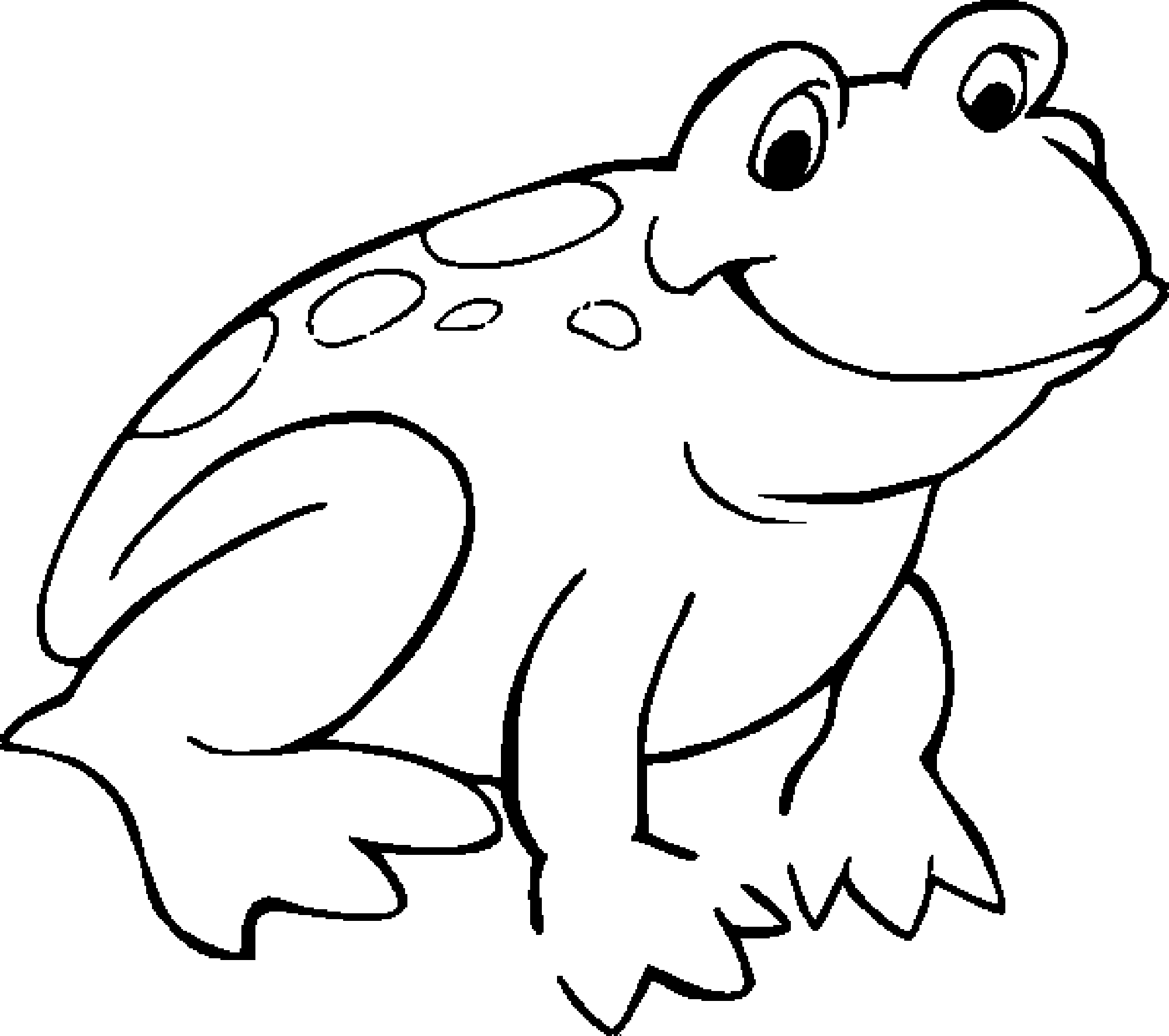 Coloring: Frog Coloring Sheet