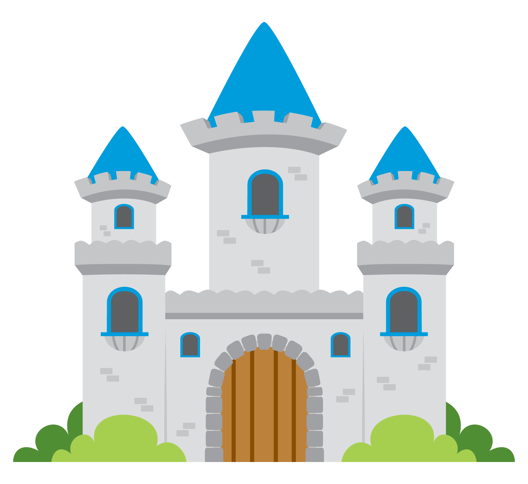 Medieval castles clip art
