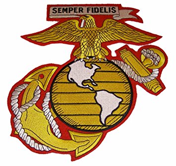 Amazon.com : Large Marine Corps Emblem Eagle, Globe Anchor Cutout ...