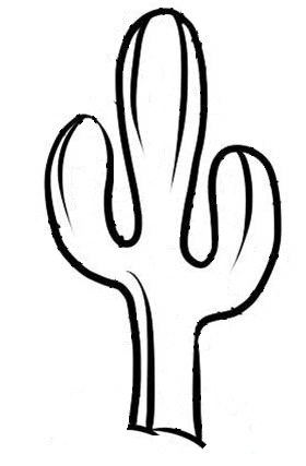 Cactus Clipart Black And White - ClipArt Best