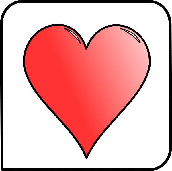 Card Symbol Heart Clip Art - vector clip art online ...