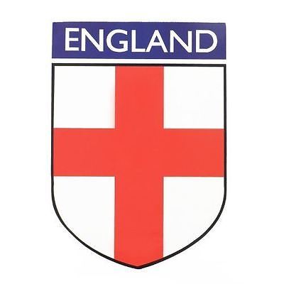 ENGLAND MAGNETIC CAR & FRIDGE FLAG SHIELD ST GEORGE CROSS WORLD ...