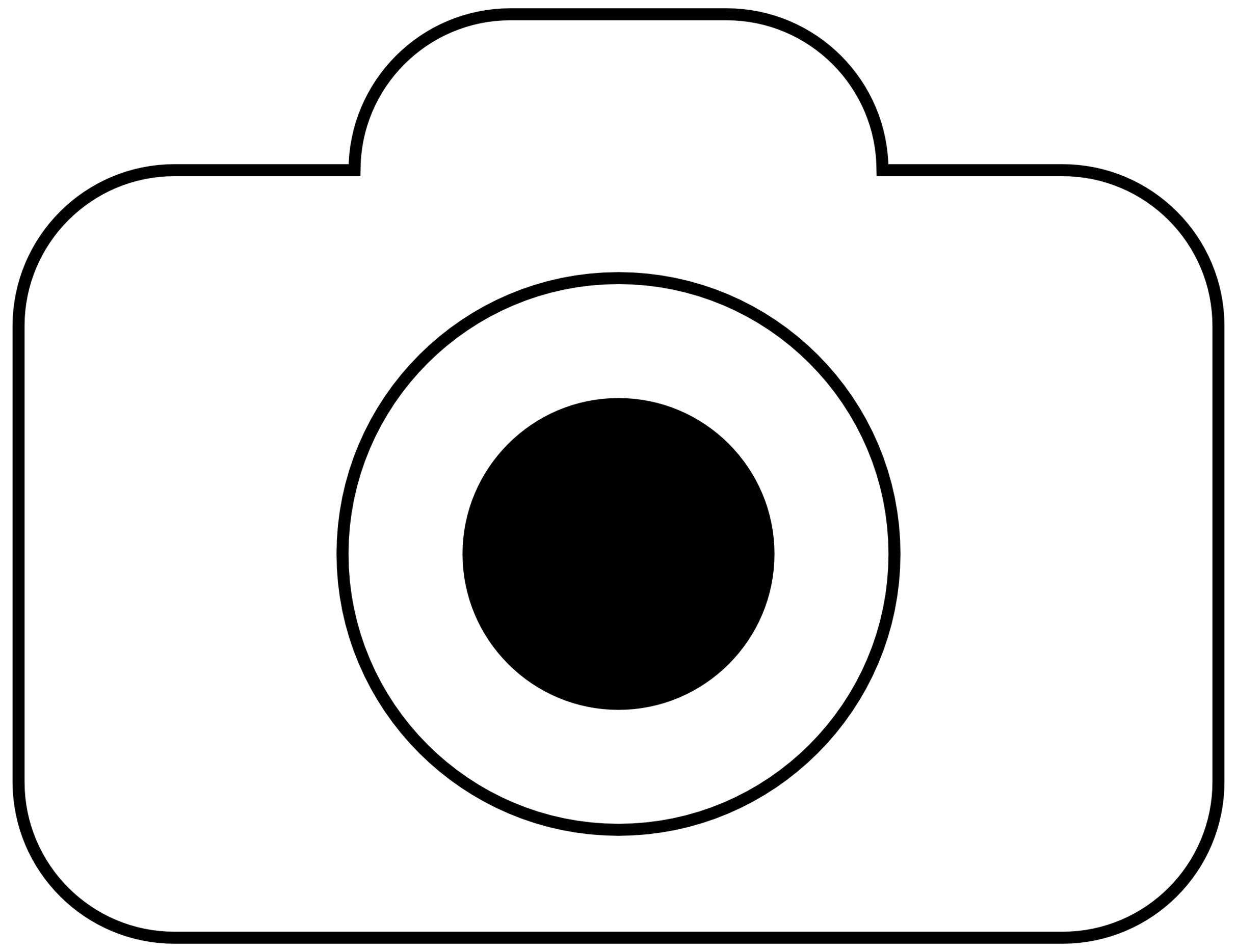 free camera clipart black and white - photo #24