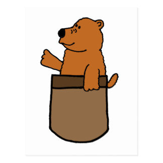Funny Bear Cartoon Postcards | Zazzle