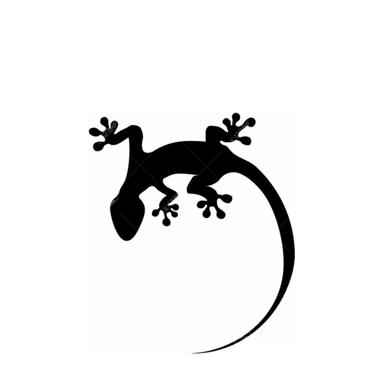 Lizard-Gecko Stencil Made from 4 Ply Mat Board — Woodburn's ...