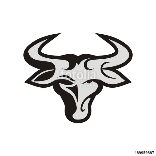 Bull Head Logo" Stock image and royalty-free vector files on ...