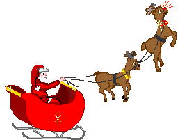 512 views Free animated clipart santa sleigh