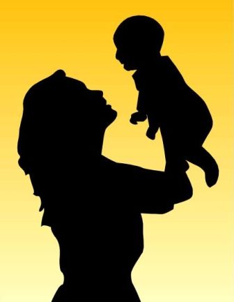 Mother Baby Silhouette - ClipArt Best