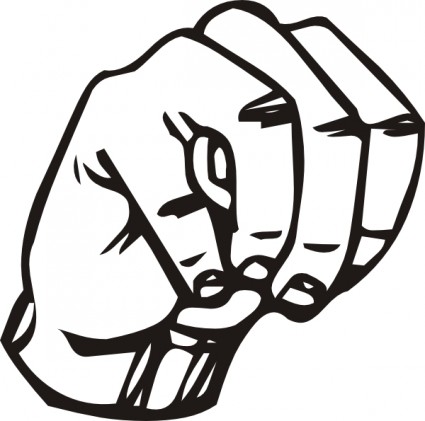 Sign Language M clip art Vector clip art - Free vector for free ...