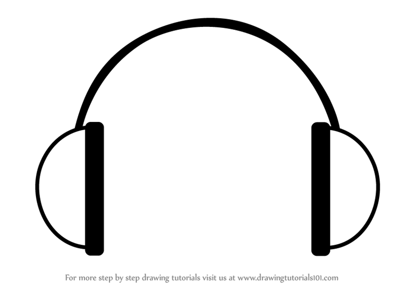 Learn How to Draw Headphones Easy (Everyday Objects) Step by Step ...