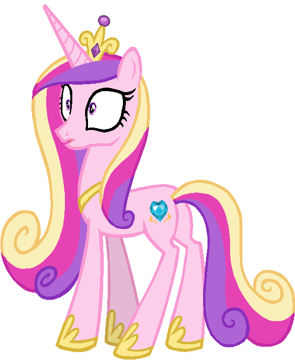 Unicorn Cadance with multicolored mane outlines by ~C0L0SS4L ...
