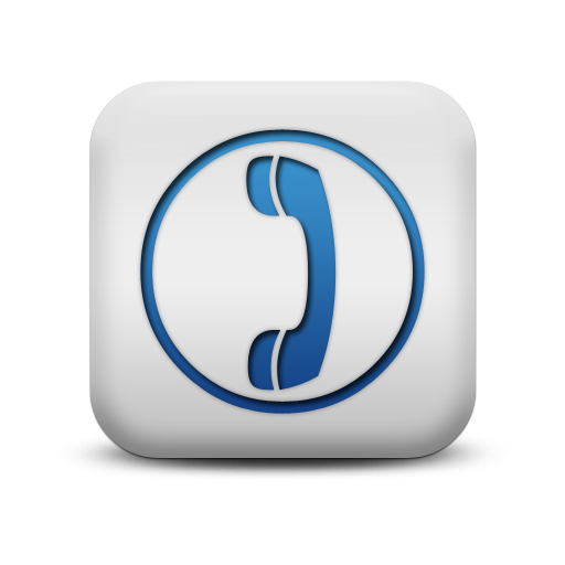 117038-matte-blue-and-white-square-icon-business-phone | Aquila ...